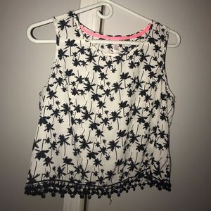 Black and white blouse